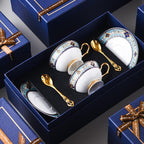 Bohemian Elegant Bone China Coffee Cup &Mug - Light Luxury European High-End Tea Cup