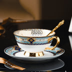 Bohemian Elegant Bone China Coffee Cup &Mug - Light Luxury European High-End Tea Cup