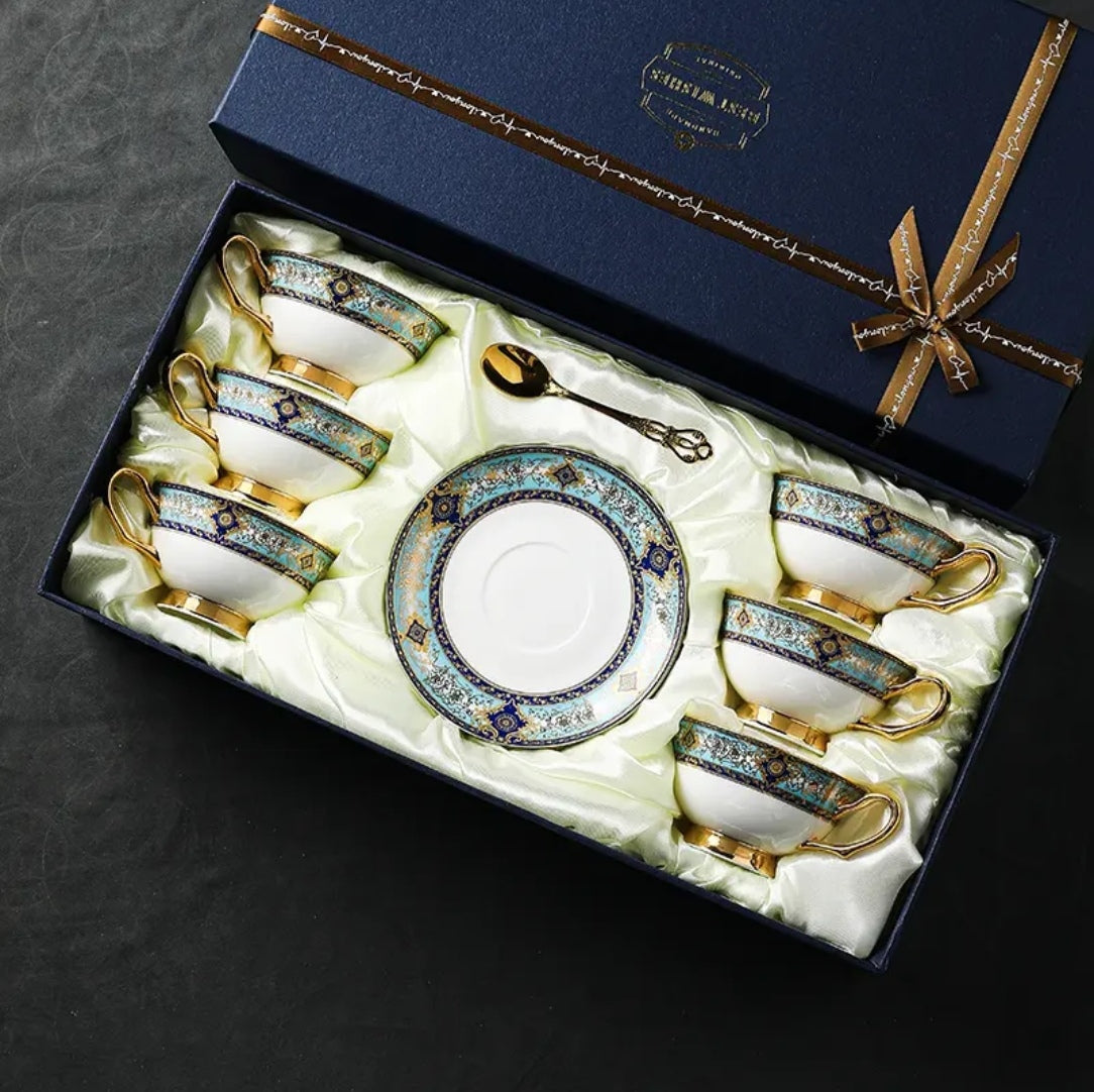 Bohemian Elegant Bone China Coffee Cup &Mug - Light Luxury European High-End Tea Cup