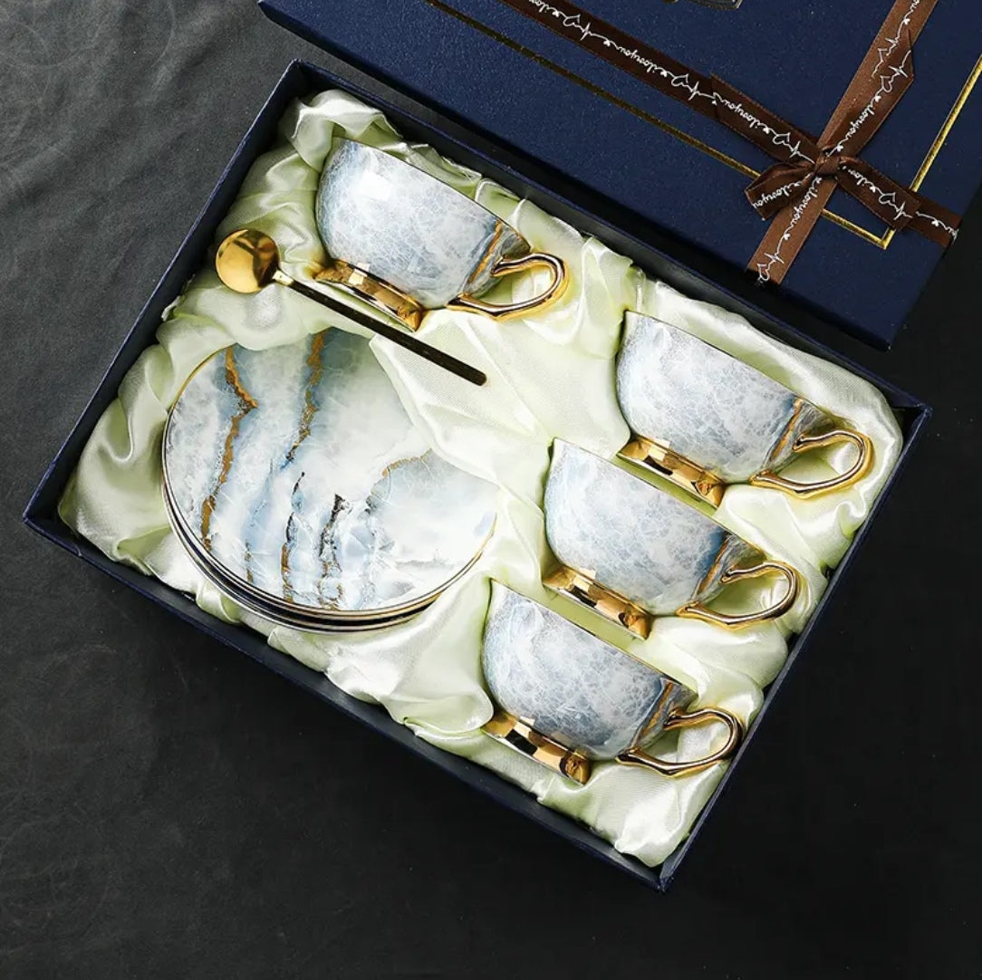 Luxury European Vintage Ceramic Coffee Cup - Elegant Minimalist Premium Home Mug | Light Luxury High-End Drinkware