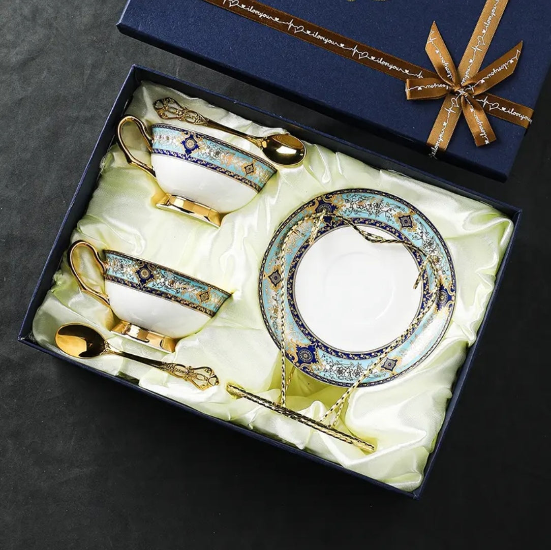 Bohemian Elegant Bone China Coffee Cup &Mug - Light Luxury European High-End Tea Cup