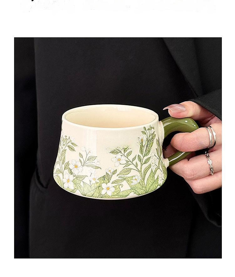 Elegant Lily of the Valley Coffee Set, Vintage Ceramic Homeware Mug & Saucer- Luxury Coffee Cups