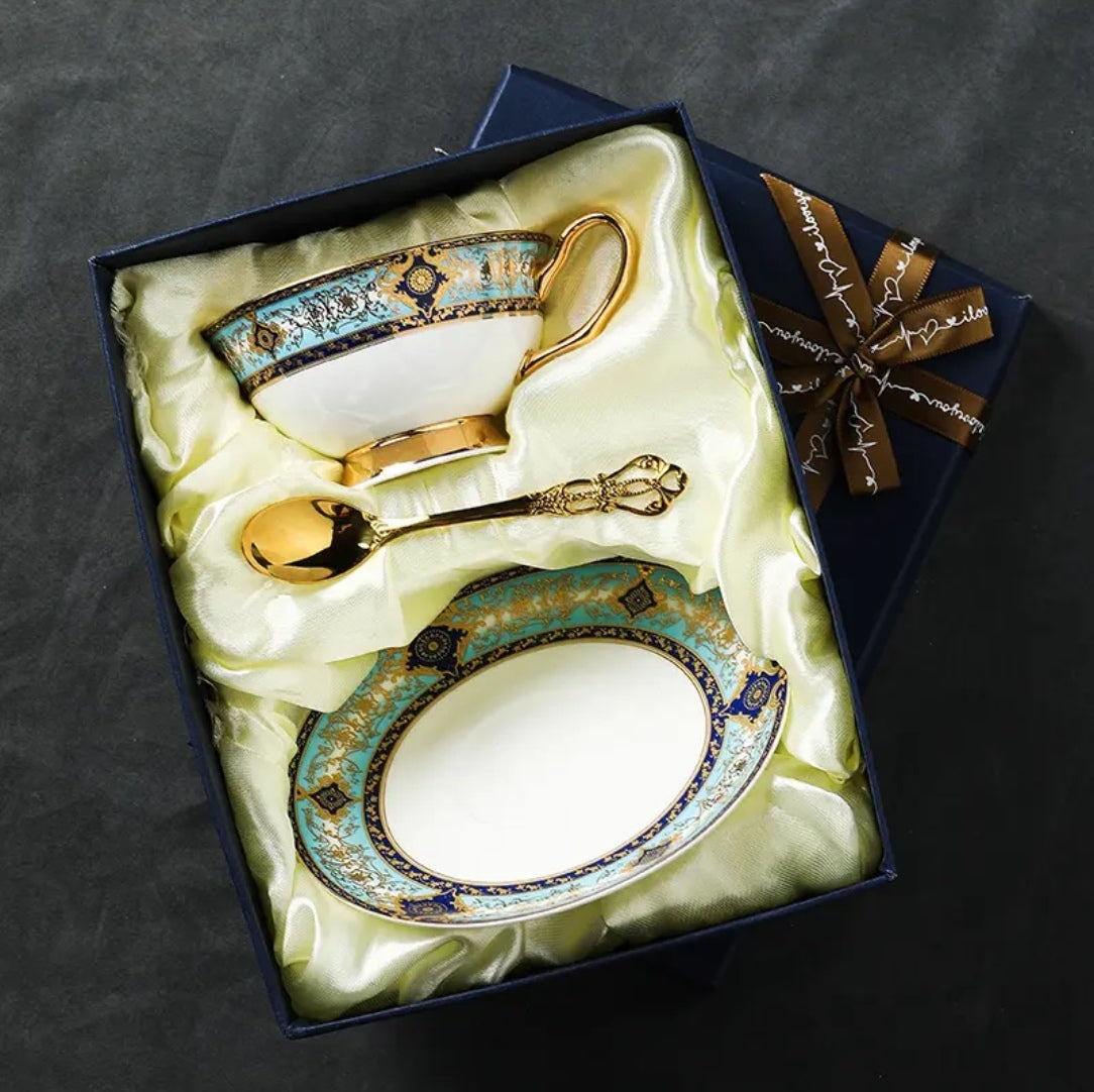 Bohemian Elegant Bone China Coffee Cup &Mug - Light Luxury European High-End Tea Cup