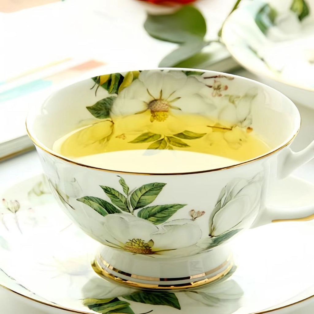 Bone China Tea Set, English Afternoon Tea Set, Luxury Ceramic Coffee Cup & Saucer Set