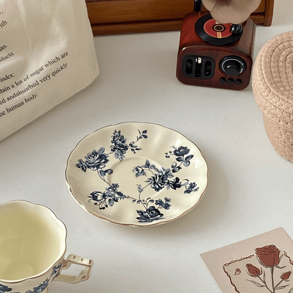 French Afternoon Tea Coffee Cup - European Elegant Cup and Saucer Set | High-End Birthday Gift