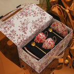 Jingdezhen Bone China Coffee Cup Set- Luxury Bridal Shower Gift for BFF