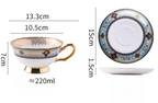 Bohemian Elegant Bone China Coffee Cup &Mug - Light Luxury European High-End Tea Cup
