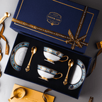 Bohemian Elegant Bone China Coffee Cup &Mug - Light Luxury European High-End Tea Cup