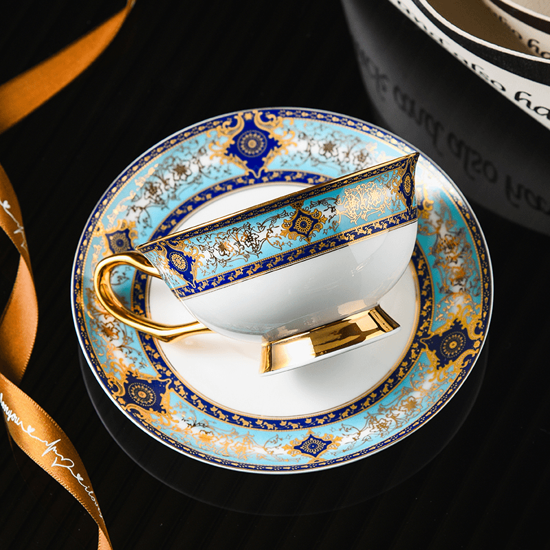 Bohemian Elegant Bone China Coffee Cup &Mug - Light Luxury European High-End Tea Cup