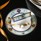 Bohemian Elegant Bone China Coffee Cup &Mug - Light Luxury European High-End Tea Cup