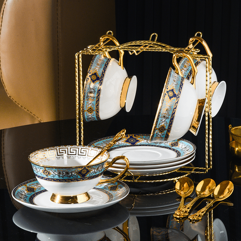 Bohemian Elegant Bone China Coffee Cup &Mug - Light Luxury European High-End Tea Cup