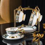 Bohemian Elegant Bone China Coffee Cup &Mug - Light Luxury European High-End Tea Cup